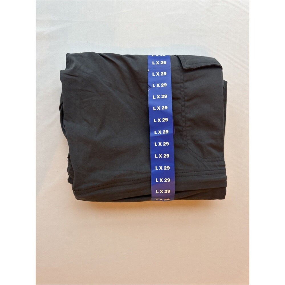B.C. Clothing Men's Convertible Stretch Cargo Short / Pants, Gray, Size L X29‎